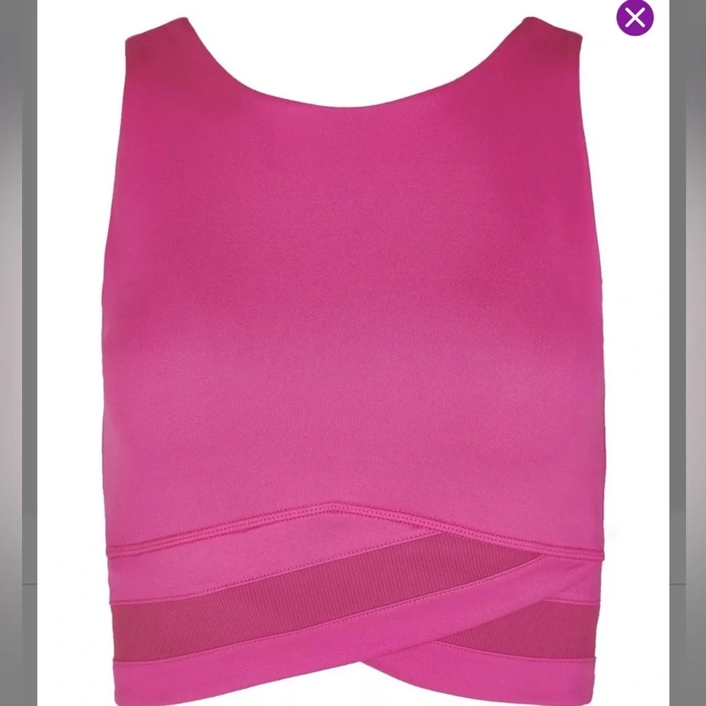 Sweaty Betty All Day Wrap Crop Top sz L NWOT - Picture 4 of 8